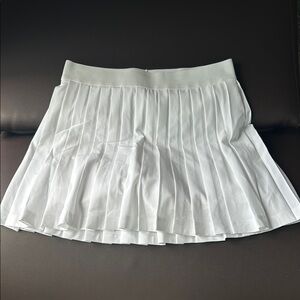 White Pleated girls Athleta Skort